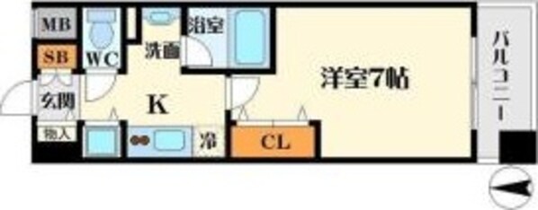 江坂駅 徒歩4分 10階の物件間取画像